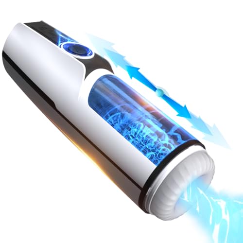 Sex Spielzeug für die Männer, Masturbieren für Männer mit 360° Airbag-Saugfunktion, 4D Strukturierter Tunnel, 6 Realistische Stimmen, 90 Minuten Arbeitszeit, 7 Frequenzen, Diskrete Verpackung