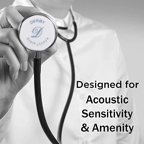 Image of Dr. Tech Cardiology AL Stethoscope Heart Beat Monitoring Chest Piece Medical Instrument for Doctors, Nurses (Black)