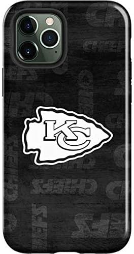 Skinit Impact Phone Case Compatible with iPhone 12 Pro Max - Officially Licensed NFL Kansas City Chiefs Black & White Design