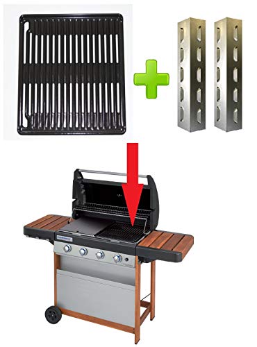 Grille en acier émaillé barbecue 4 Series Woody L accessoire rechange 44,5 x 38,5 cm