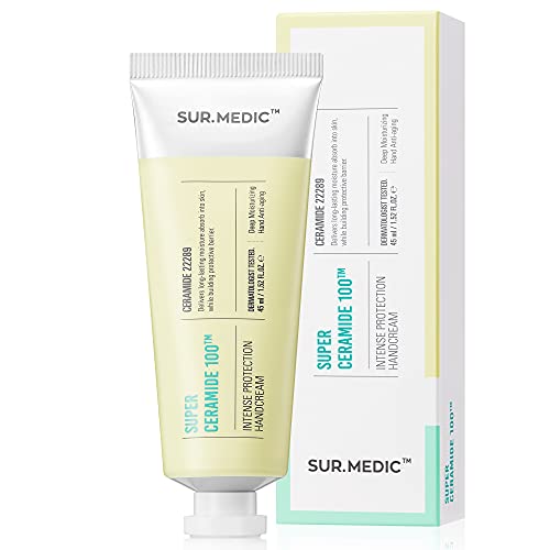 I Use After Washing With Hand Soap&Hand Wash I Sur.medic Super Hyaluronic Acid Ceramide Intense Protection Hand Cream For Dry Cracked Hands 1.52 Oz #TOP1