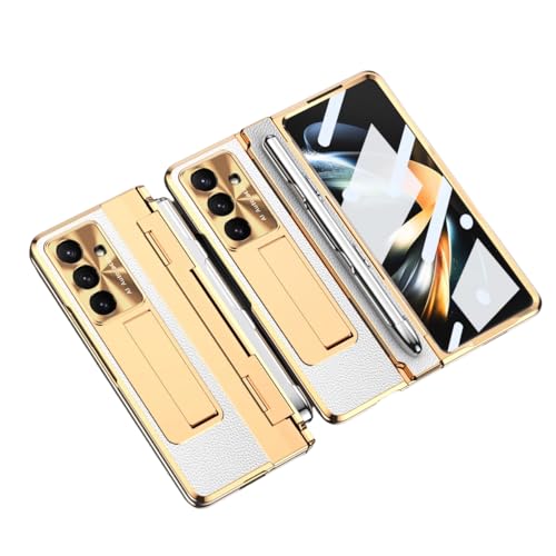 for Galaxy Z Fold 6 �p �P�[�X S �y���z���_�[�ƒ��߉\�ȃ��^���X�^���h�t�� �X�N���[���v���e�N�^�[���� �����O�z���_�[ �ϏՌ� ���^ �M�����N�V�[ Z Fold 6 �J�o�[ �܏�ݎ��X�^���h ���C�����X�[�d�Ή� ������� ���b�L���U