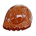 LEIXIUSM Buddhist Camphorwood Wooden Fish Temple Block Zen Drum with Mat 4 Inch,4inch