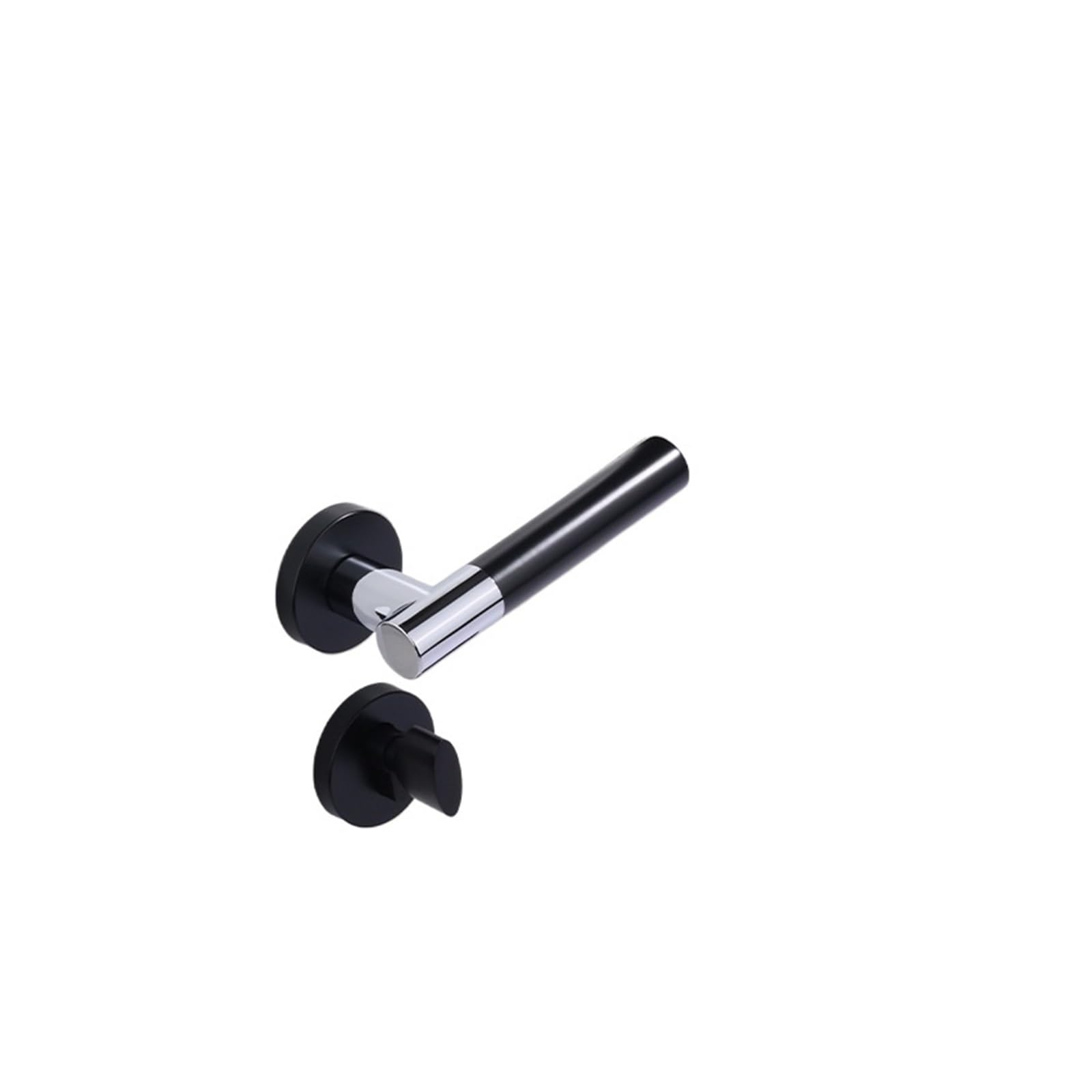 Door Indoor Magnetic Lock Bedroom Handle Bathroom Bronze Wooden Home Silent Split(D31 S945 King Kong Black)
