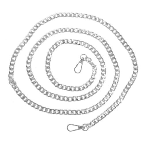 Sangle de rechange en métal brillant 160 cm chaîne plate pour sac à main