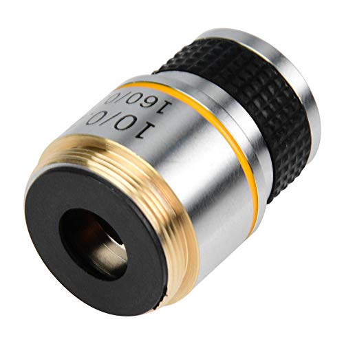 Achromatic Objectives Lens, Walfront 10X Biological Microscope Achromatic Objectives Lens 185 Conjugate Distance