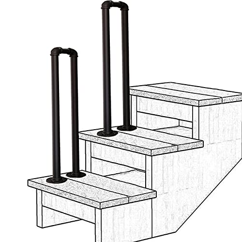 Garde-corps d'escalier pour éviter les chutes sur marches extérieures glissantes