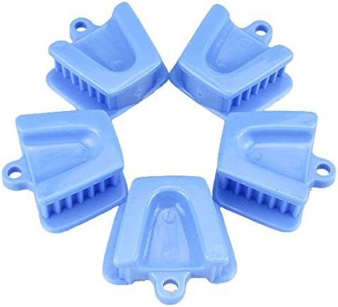 Silicone Mouth Prop, Middle Medium Size Child Size Blue Dental Silicone Mouth Prop Latex Free 5pcs