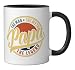 Papa Man Myth Legend Vintage For Men Dad Father Gift Ceramic Mug, Black/White