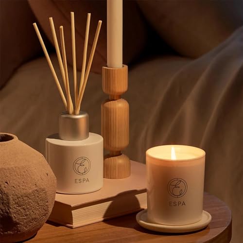 ESPA | Restorative Reed Diffuser | 200ml | Rose Geranium, Sweet Orange & Lavender | Hand-Poured Aromatherapy Diffuser with Essential Oils | Natural Rattan Seeds & FSC Approved - Image 6