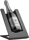 Euposia Stand Refrigerante CONTATTO - Nero - Raffredda Bottiglie Vino - Portabottiglia e G...