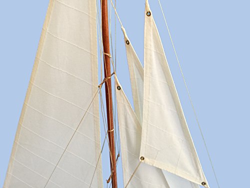 Wooden Endeavor Ii Model Sailboat Decoration 27" #TOP3