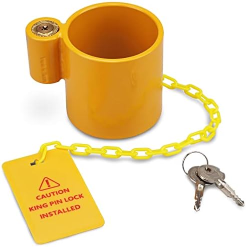 RVMATE 5th Wheel Lock, Heavy Duty Steel King Pin Lock with Anti-Theft ...