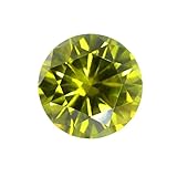 Piedras de circonita cúbica 5A, multicolor, forma redonda, corte brillante, piedras de circonita cúbica sueltas, cuentas sintéticas para joyas, 0.8 ~ 12 mm, peridoto AAAAA, 4 mm, 50 unidades