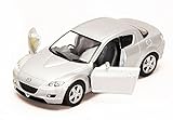 Mazda RX-8, Silver - Kinsmart 5071D - 1/36 scale Diecast Model Toy Car (Brand New, but NO BOX)