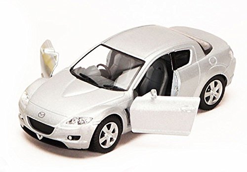 Mazda RX-8, Silver - Kinsmart 5071D - 1/36 Scale Diecast Model Toy Car, but NO Box
