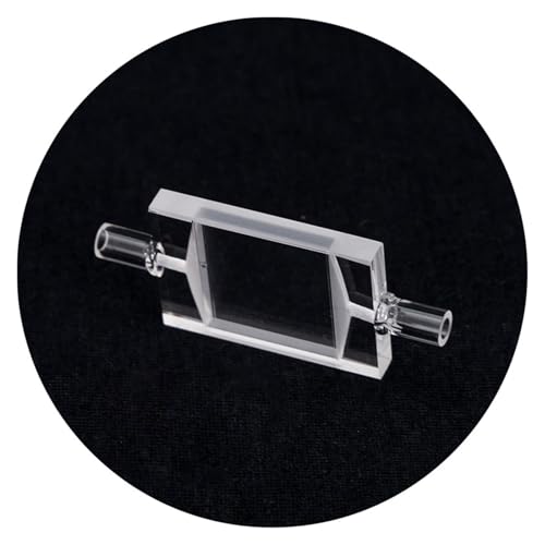 4.5*22.5*33mm Quartz Flow-Through Cell, 2mm Optical Path Length, Integrated Melted Optical Adhesive Spectral Analysis Cell