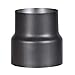 Produktbild FIREFIX R150/Ü2 Übergangsstück (Reduzierung) für 2 mm Starke Rauchrohre, schwarz lackiert, von 150 mm Ofenanschluss auf 130 mm Wandanschluss