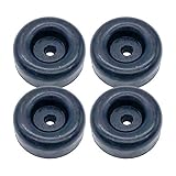 4 Rubber Bumpers for Trailer Ramp Door Truck 2.5' Round Replacement Cargo Stop (4)