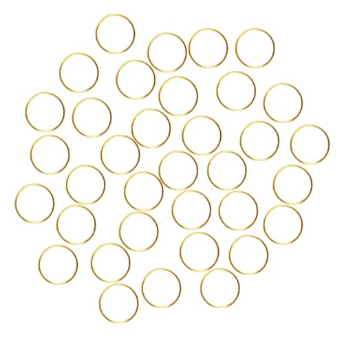 Fushing 100Pcs Stainless Gold Color Split Rings, Crystal Chandeliers Connectors for Chandelier, Curtain,Suncatchers, Crystal Garland,Necklaces, Keys, Earrings, Jewelry Making (Gold, 12mm)