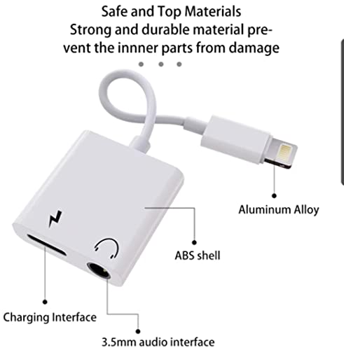 Adaptador Lightning Para Carregar E Usar Fone P2 E Microfone em Apple iPad 4 - iPad 5 - iPad 6 - iPa