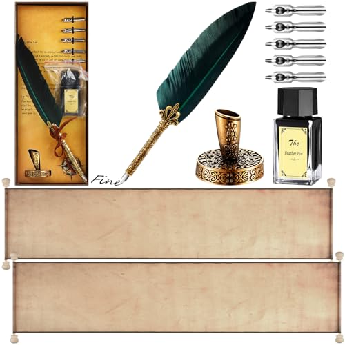 Epakh 2 Blank Scroll Paper with Wood Rods and 1