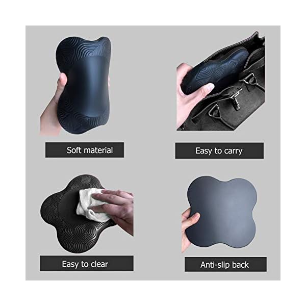 Zealtop Yoga Knee Pad Cushion Extra Thick for Knees Elbows Wrist Hands Head Foam Yoga pilates work out kneeling pad (Purple 2packs)