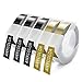 Anycolor 9mm Kompatible Prägeband als Ersatz für Dymo 3D Kunststoff Prägebändern Selbstklebend Etikettenband Weiß auf Schwarz/Weiß auf Gold für Dymo Omega und Junior Motex,5 Rollen EUR€799EUR€7.99
