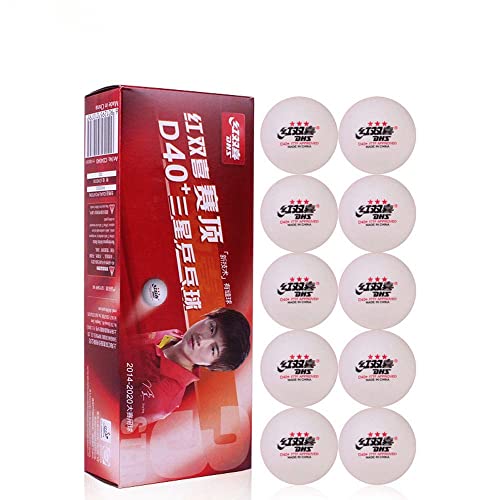 DHS 10x D40 and 3-Star White Table Tennis Balls