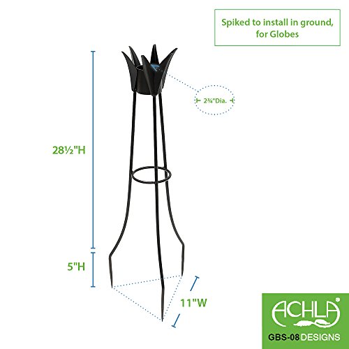 Achla Designs Gazing Globe Ball Stand, 34-Inch H Spiked #TOP2