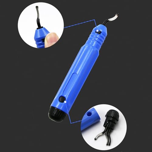 Ferramenta manual de rebarbação NB1100 cabo + 10 peças de lâminas rotativas BS1010, removedor de reb