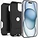 OtterBox iPhone 16e, 15, 14, & 13 Commuter Series Case - Black, Slim & Tough, Pocket-Friendly, with Port Protection