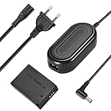 TKDY ACK-E12 Ersatz-Netzteil 7,4 V 2 A DR-E12 DC-Koppler-Kit für Canon EOS M, EOS M2, EOS M10, EOS M50, EOS M100 spiegellose Digitalkameras