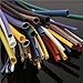 LIXIAOC 25 Meters Heat Shrink Tube 50mm Diameter 2:1 Polyolefin Cable Sleeve Insulating Colorful Red Yellow Blue Green Black Transparent(Blue)