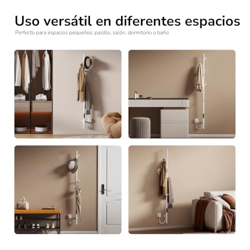Toallero eléctrico EMKE vertical de 150 cm con control WiFi y voz 8