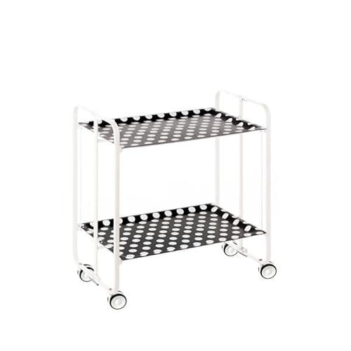 DON HIERRO - Servierwagen weiß, klappbar, 2 Böden. Rollwagen Bauhaus Cover