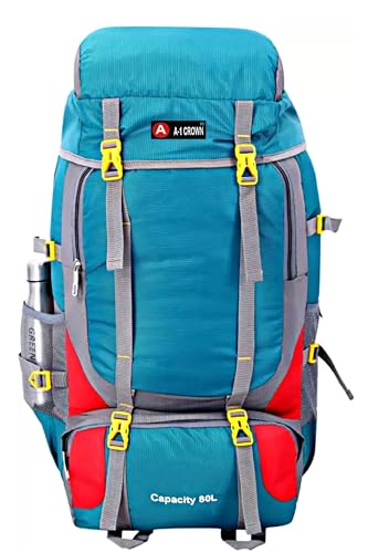 A-1 CROWN 70L Travel Rucksack Trekking Travel Bags Lightweight Hiking Backpack with Pocket Camping Daypack Bag