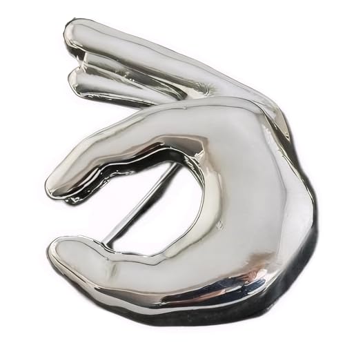 Creative OK Hand Gesture Brooch