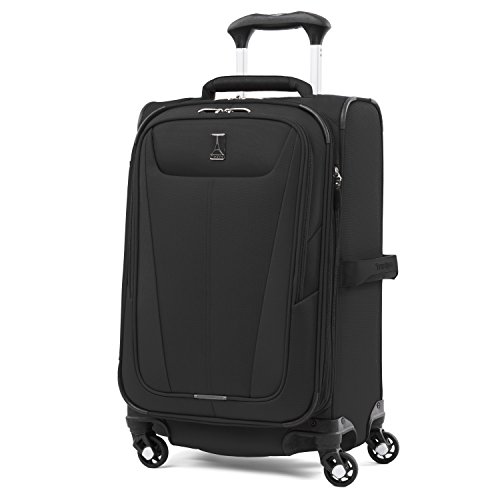 Travelpro Maxlite 5 Softside Expandable Luggage with 4 Spinner Wheels, Lightweight Suitcase, Men and Women, Black, Carry-on 21-Inch