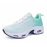 MAYKX Womens Running Shoes Tennis Athletic Walking Shoes Comfortable Breathable Fashion Sneakers for Gym Workout Jogging Blue US 8.5