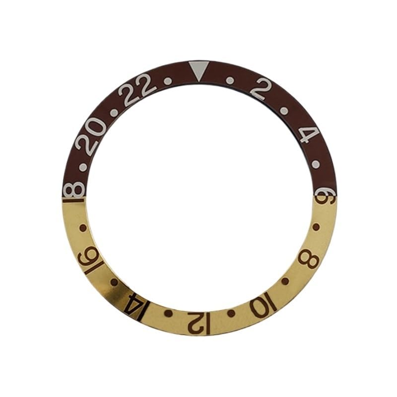 1 szt. 38 mm zakrzywiony aluminiowy pierścień do wkładki pierścieniowej pasuje GMT SUB SKX007 SKX009 SRPD koperta zegarka NH35 NH36 mechanizm męski części