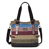 CHEREEKI-Bolsos-de-Mujer-Bolso-para-Mujer-Grande-a-Rayas-de-Lona-Bolsos-para-Viajes-Escolares-de-Negocios-Multicolor-1