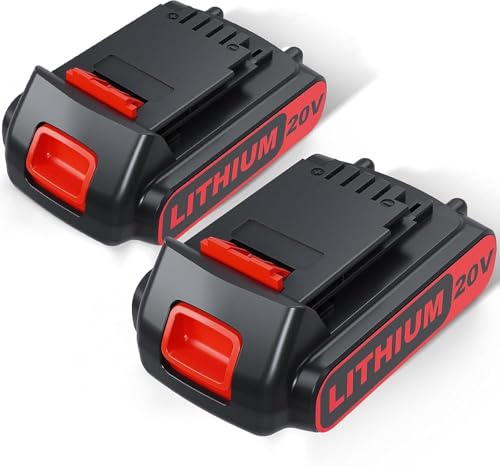 Bonadget Upgrated LED 4.0Ah LBXR20 Battery for Black and Decker Max 20V Lithium Battery Replacement Compatible with Black and Decker LB20 LBXR2020 LBX4020 2Pack