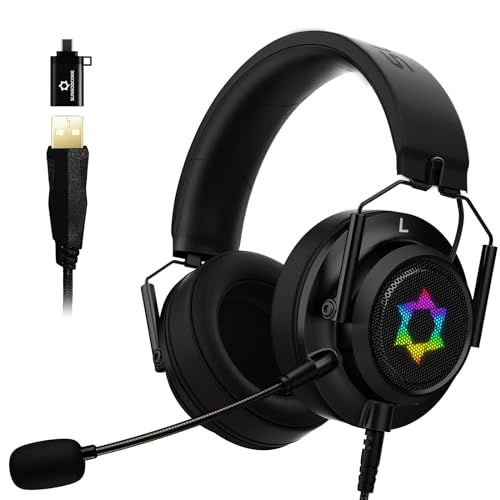 SUNGODCOME ES09 Foldable Gaming Headset - 7.1 Surround