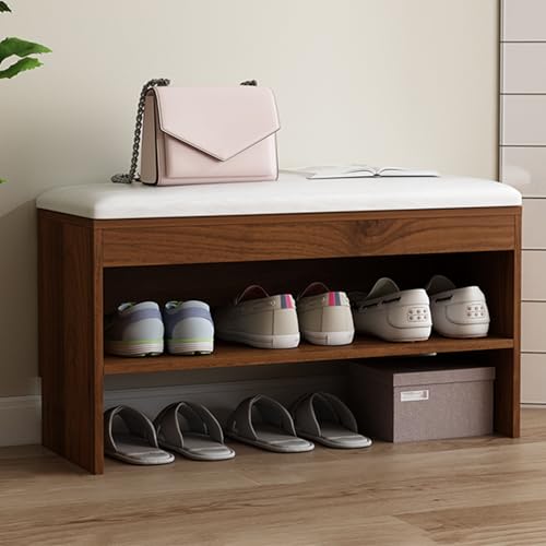 Banc à chaussures de style ferme pour une entrée chaleureuse et ordonnée