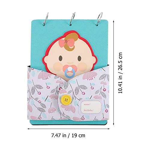 LUOZZY Álbum de fotos de recordações de bebê para recém nascido (menina)