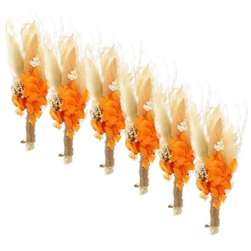 Set de 6 ramos miniatura de flores secas naturales para decoración miniatura 1