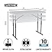 Lifetime Commercial Height Adjustable Folding Utility Table, 4-Foot