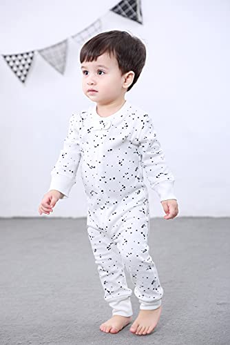 Image of Owlivia Organic Cotton Baby Boy Girl Zip Up Sleep N Play, Footless, Long Sleeve (Size 0-18 Month)