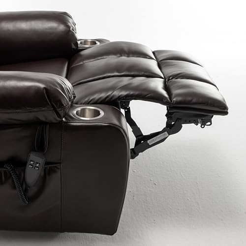 Gecheer Lift Chair for Big & Tall, High-Density Foam Sofa with Heat & Massage, 2 Cup Holders, 2 Pockets, Remote, OKIN Motor – Living Room & Outdoor Use - Image 5